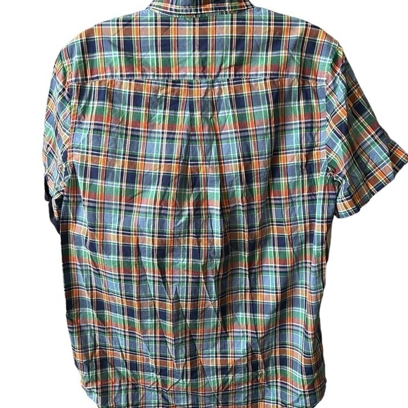 Ralph Lauren Button Up Shirt Youth XL 18-20 Plaid Boys Short Sleeve 100% Cotton - Picture 2 of 7